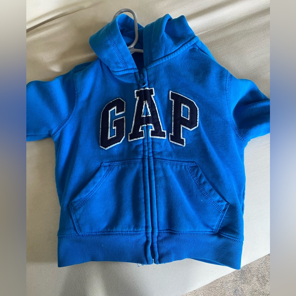 Boys GAP Logo Zip Up Sweatshirt